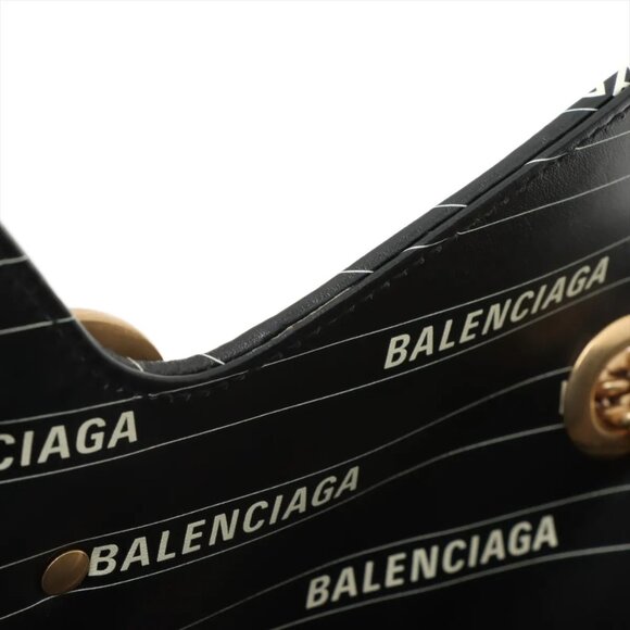 Gucci x Balenciaga GG Marmont Leather Chain Shoulder Bag – Black - Picture 9 of 9